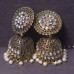Brass Kundan Jhumka