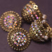 Brass Kundan Jhumka