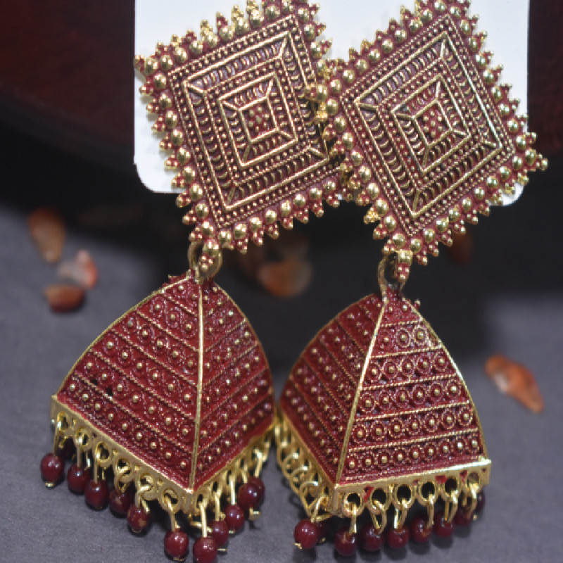 Metal Earring With Various Colour Options