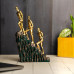 home Man Climbing Stairs Decorative Polyresin Showpiece Decoration, Office, and Gifting in Black