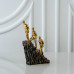 home Man Climbing Stairs Decorative Polyresin Showpiece Decoration, Office, and Gifting in Black