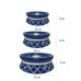 Regal Bloom Ceramic Bowl Set