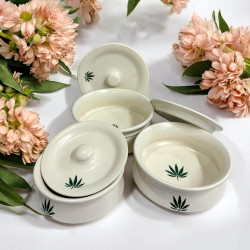 Ceramic Serving Bowl Setwith Lid/Donga Set with Lid/Dinner Casserole Set