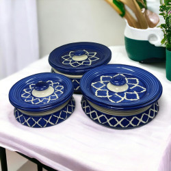 Regal Bloom Ceramic Bowl Set