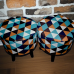 Vibrant Geometry Stools