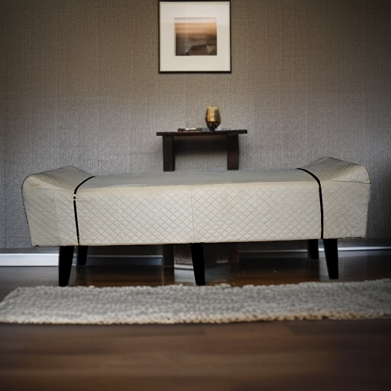 Sophia Luxe Quilted Ottoman Bench