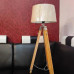 Wooden Tripod Floor Lamp