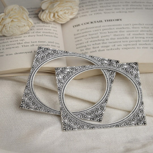 Square Oxidized Kada