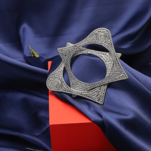 Square Silver Bangle