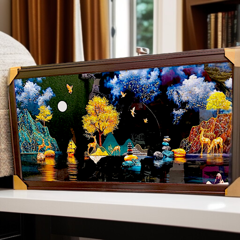 Photo frame with Scenery Art crystal art frame with High Gloss Quality Photo frame with Scenery Art crystal art frame with High Gloss Quality