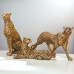 Majestic Trio – Ornate Cheetah Sculpture Set