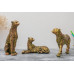 Majestic Trio – Ornate Cheetah Sculpture Set