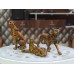 Majestic Trio – Ornate Cheetah Sculpture Set