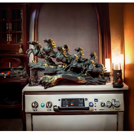 Galloping Glory – Seven Horse Sculpture