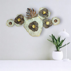 Luxe Bloom Metallic Wall Decor
