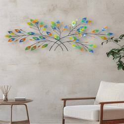 Aurora Leaf Metal Wall Art